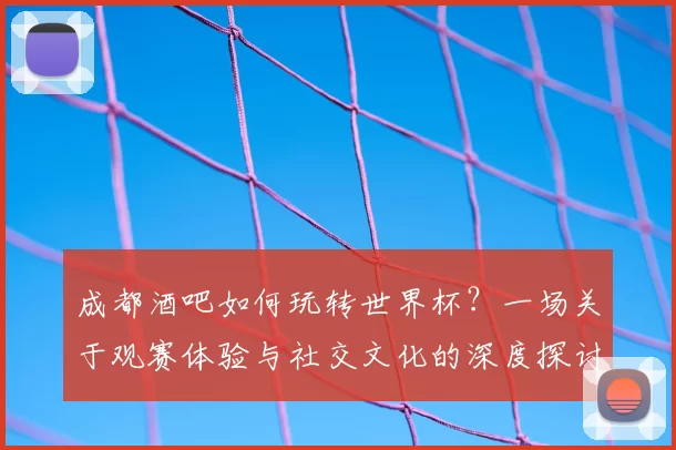 成都酒吧如何玩转世界杯？一场关于观赛体验与社交文化的深度探讨